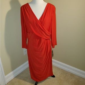 Ralph Lauren Dress Red Color size 18